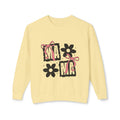 Mama Floral Crewneck Sweatshirt — Pink Bow & Flower Mom Design