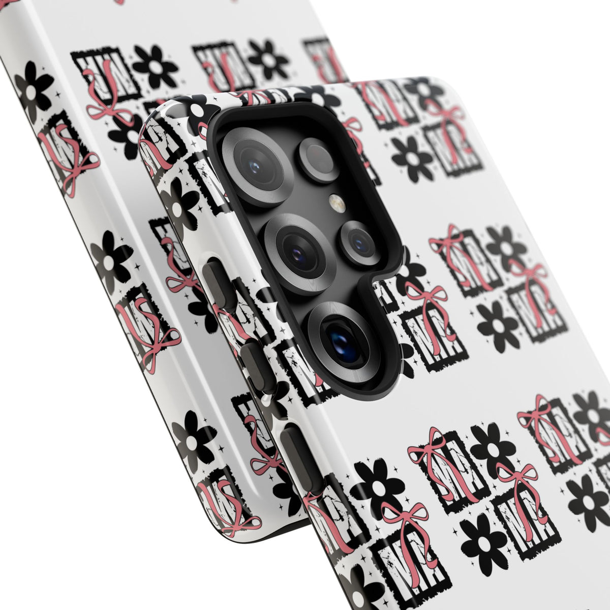 Patterned Tough Phone Case – Floral Gift Box Repeat Design
