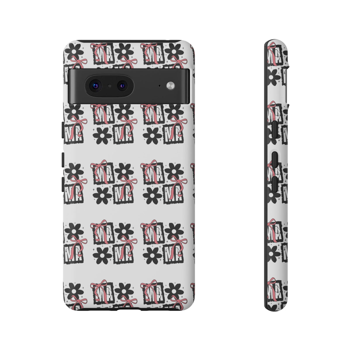 Patterned Tough Phone Case – Floral Gift Box Repeat Design