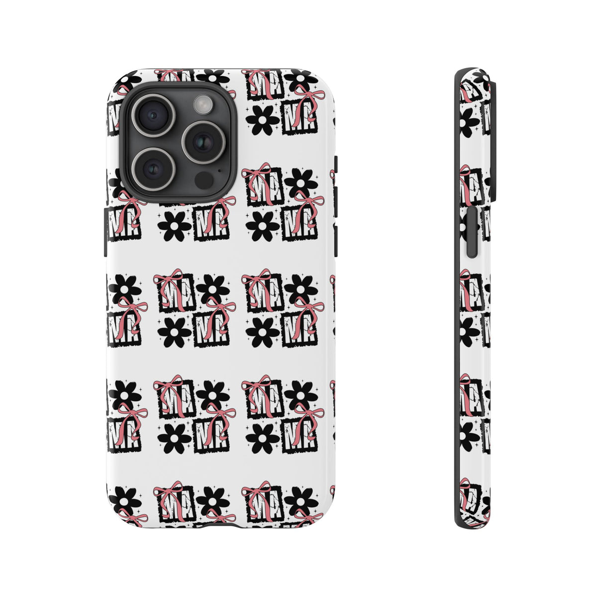 Patterned Tough Phone Case – Floral Gift Box Repeat Design
