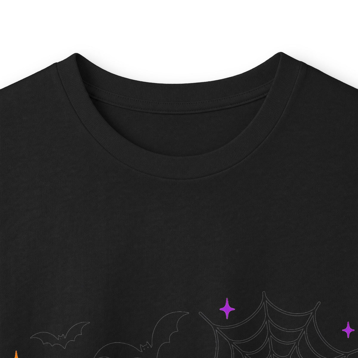 Nurse Halloween Long Sleeve Tee — Cute Spooky Skeleton, Pumpkin & Spiderweb Graphic