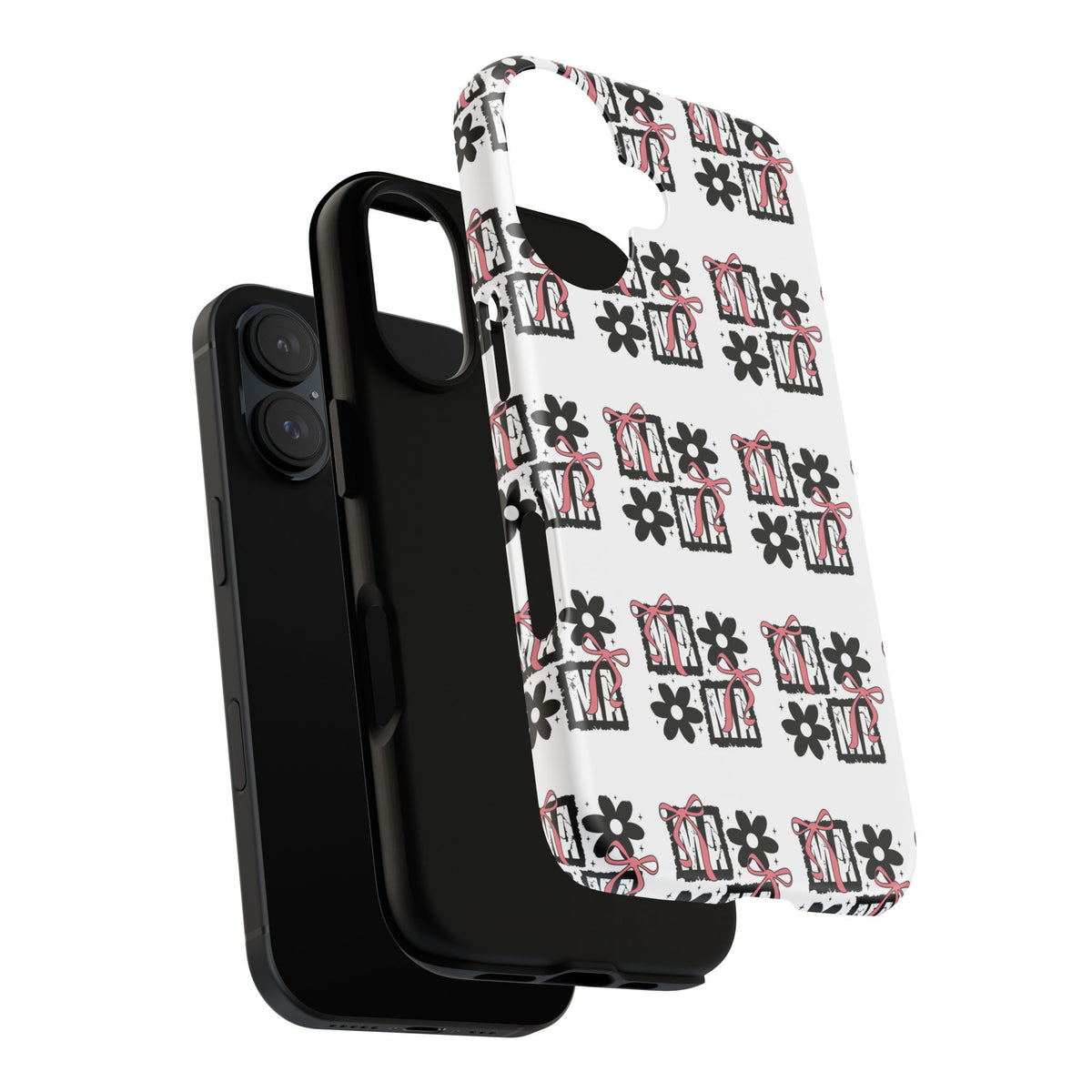 Patterned Tough Phone Case – Floral Gift Box Repeat Design