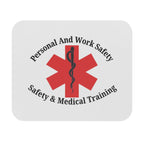 Personal and Work Safety Medical Training Mouse Pad — Safety & Medical Logo