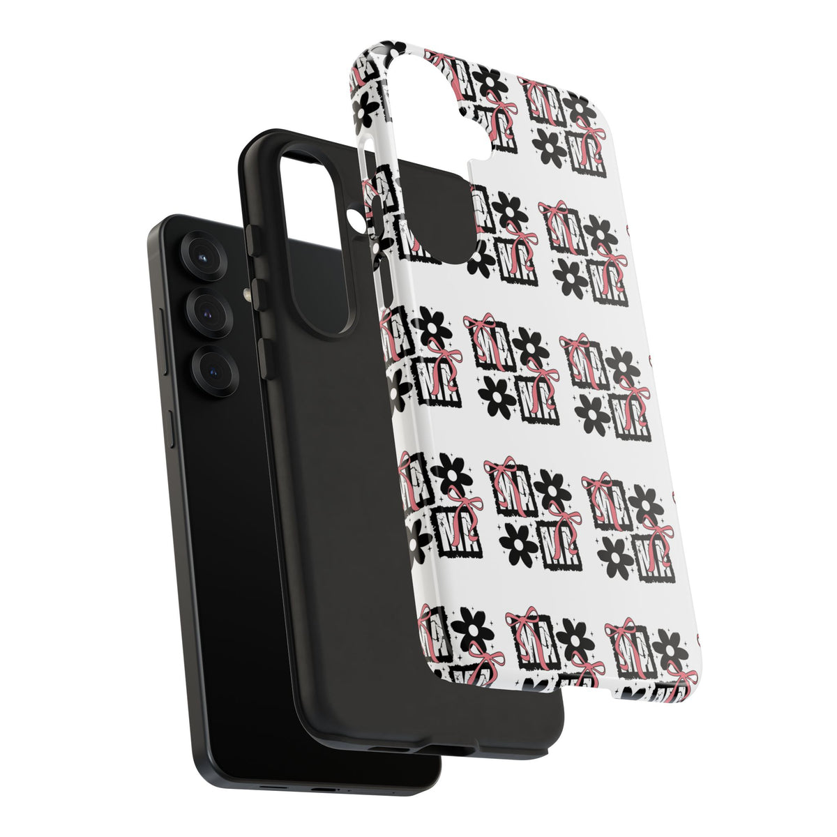 Patterned Tough Phone Case – Floral Gift Box Repeat Design