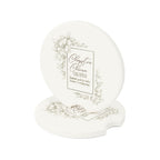 Soapstone Car Coaster — Floral 'Chapter & Charm Creative' Logo Car Cup Holder Insert