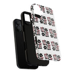 Patterned Tough Phone Case – Floral Gift Box Repeat Design