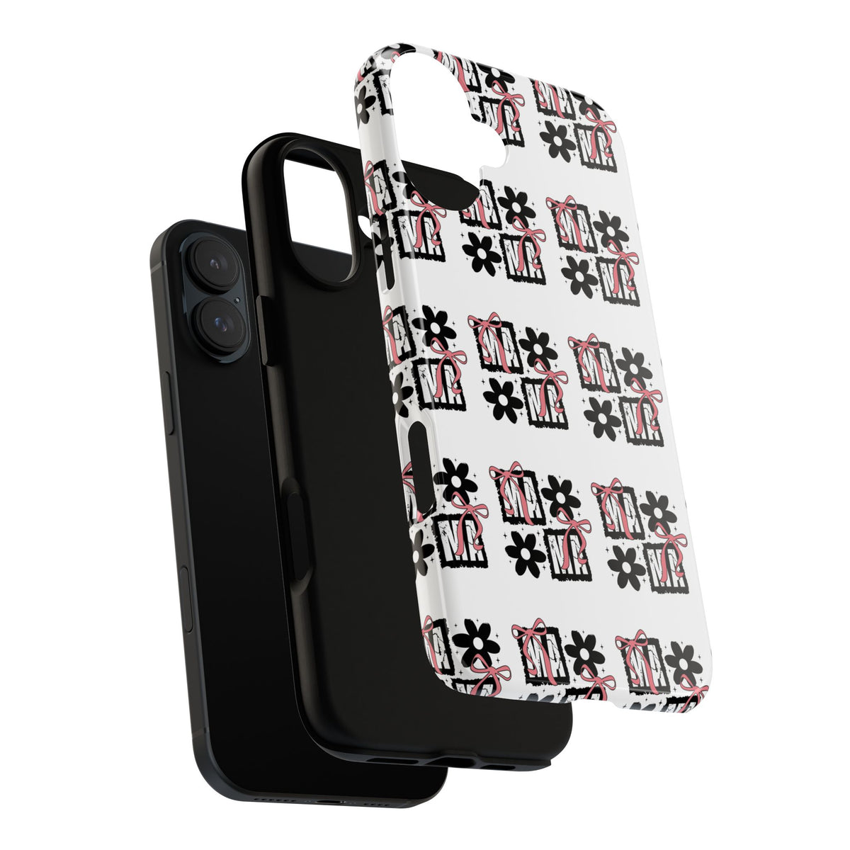 Patterned Tough Phone Case – Floral Gift Box Repeat Design