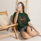 Vintage Woodland Goddess T-Shirt — Woman with Fox Graphic Tee