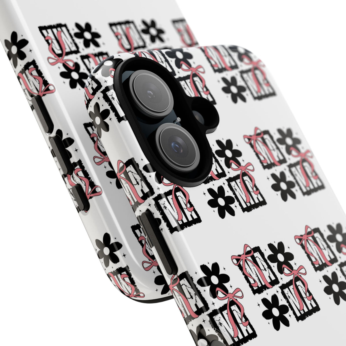 Patterned Tough Phone Case – Floral Gift Box Repeat Design