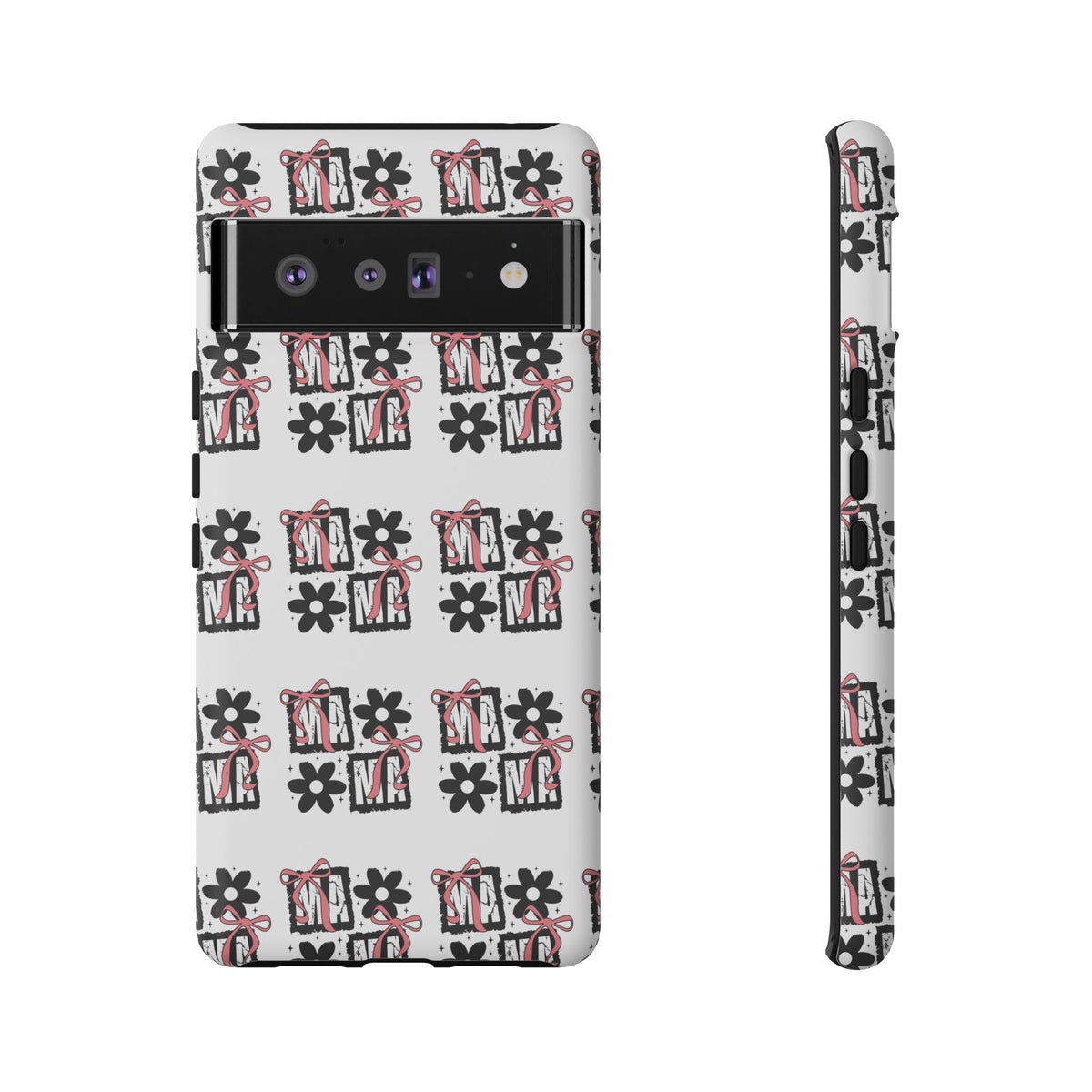 Patterned Tough Phone Case – Floral Gift Box Repeat Design