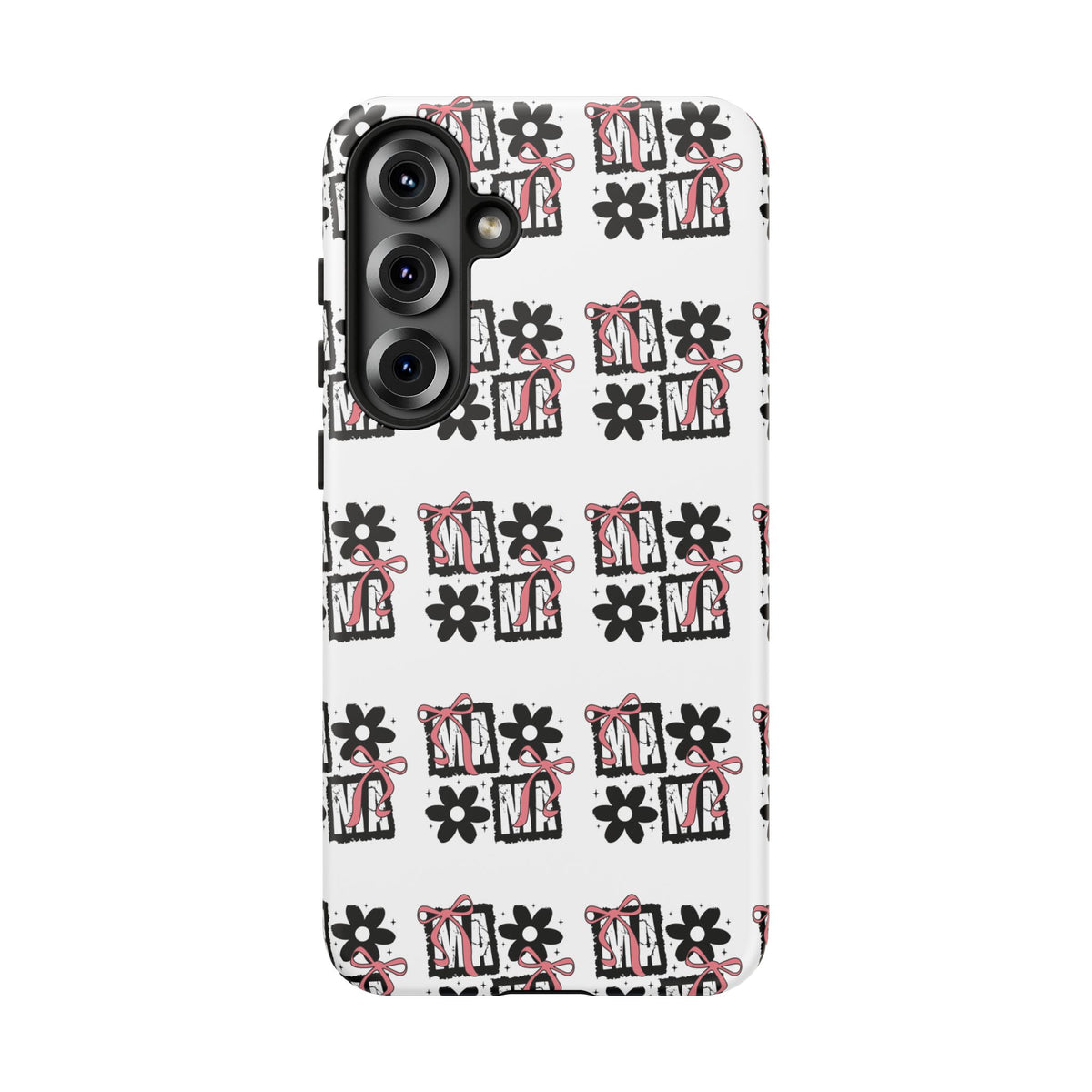 Patterned Tough Phone Case – Floral Gift Box Repeat Design