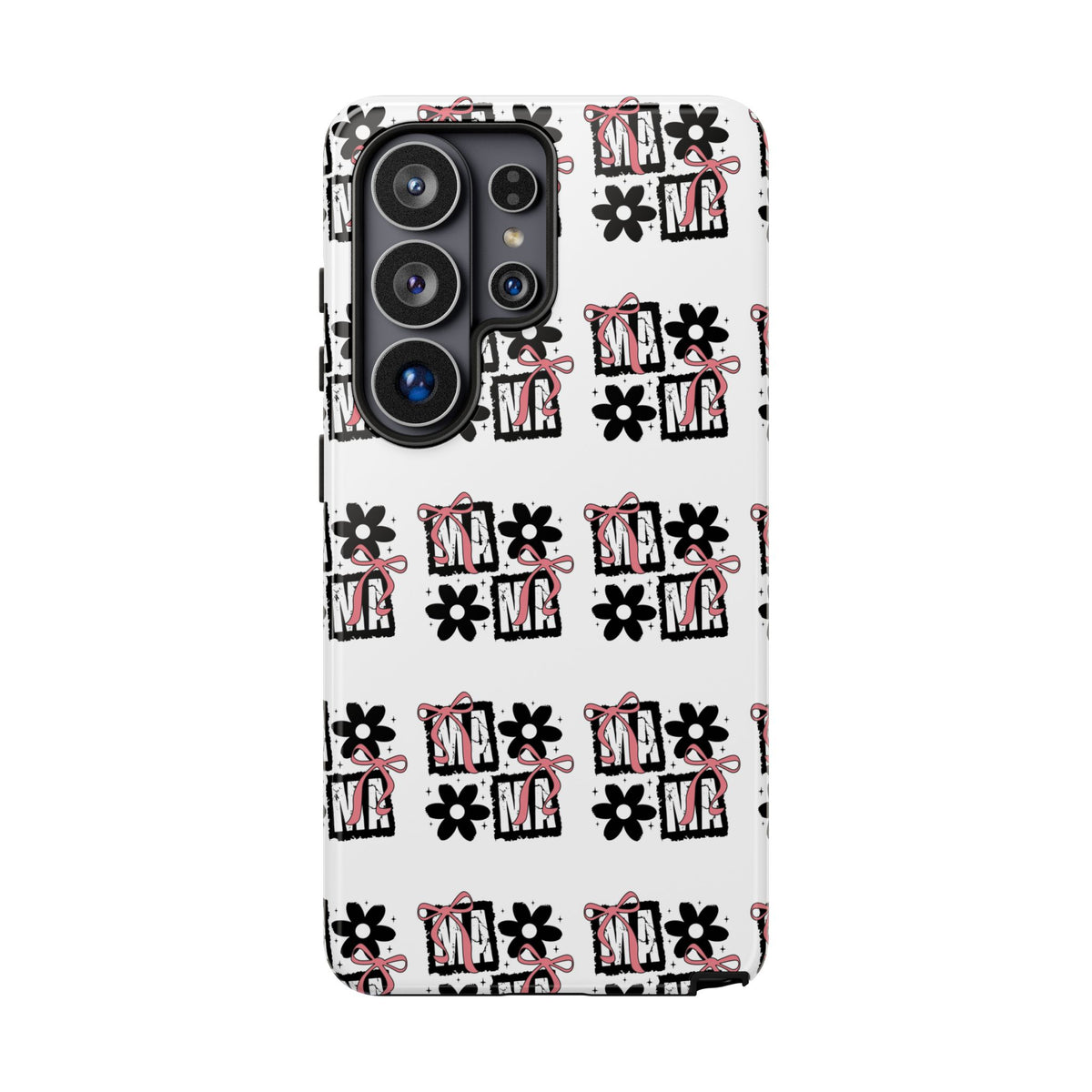 Patterned Tough Phone Case – Floral Gift Box Repeat Design