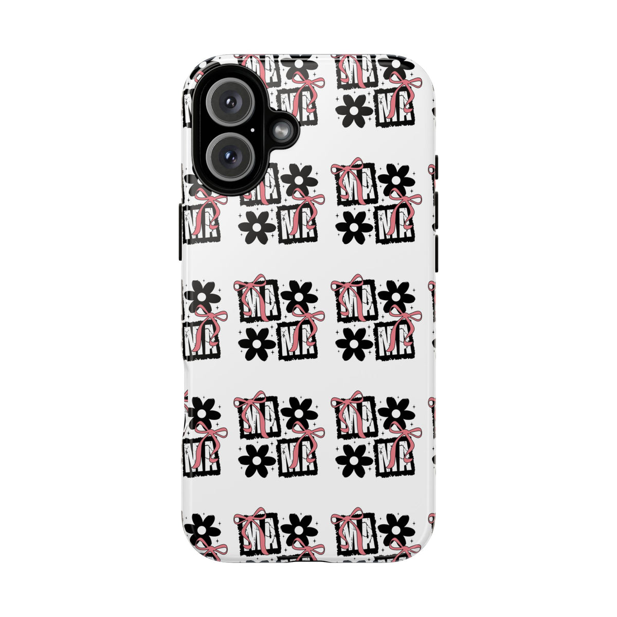 Patterned Tough Phone Case – Floral Gift Box Repeat Design