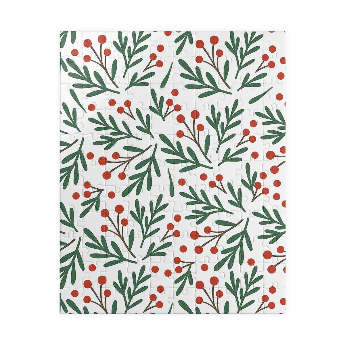 Holiday Berry Pattern Puzzle — Festive Botanical Jigsaw (110–1014 pcs)