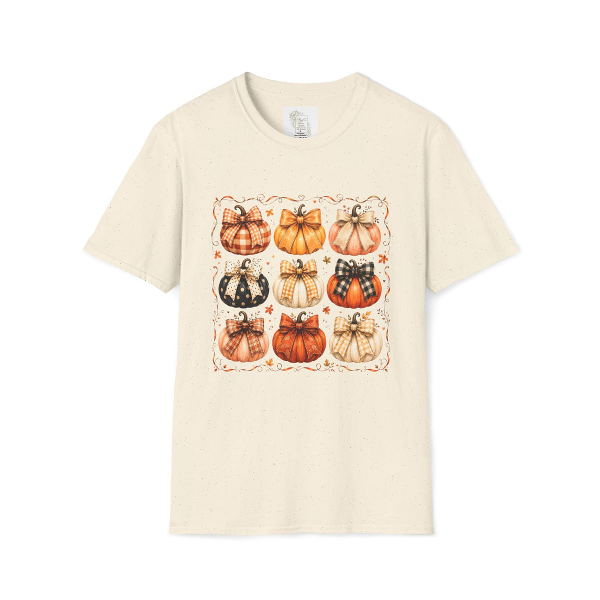 Fall Plaid Pumpkins T-Shirt — Autumn Harvest Graphic Tee