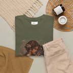 Vintage Woodland Goddess T-Shirt — Woman with Fox Graphic Tee