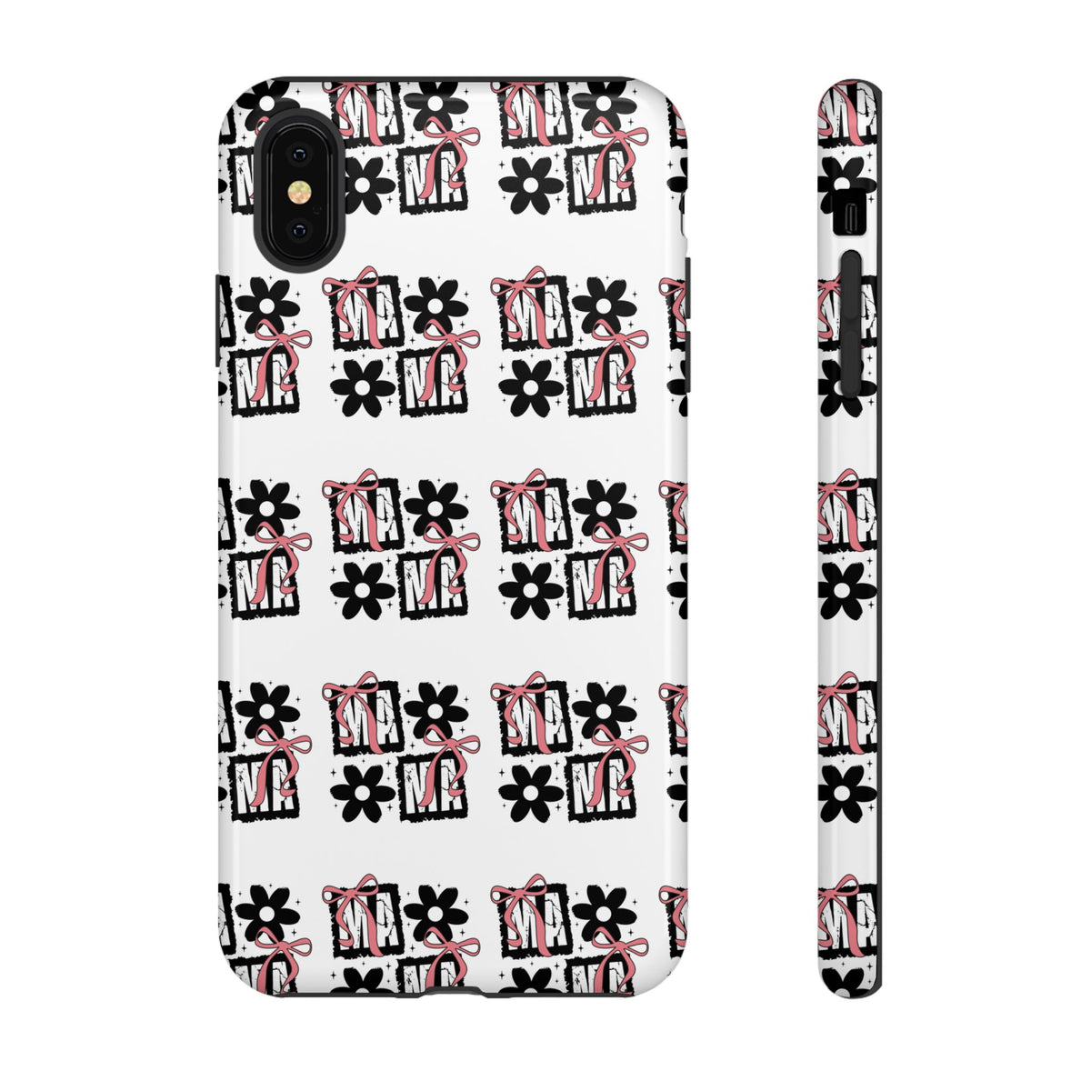 Patterned Tough Phone Case – Floral Gift Box Repeat Design