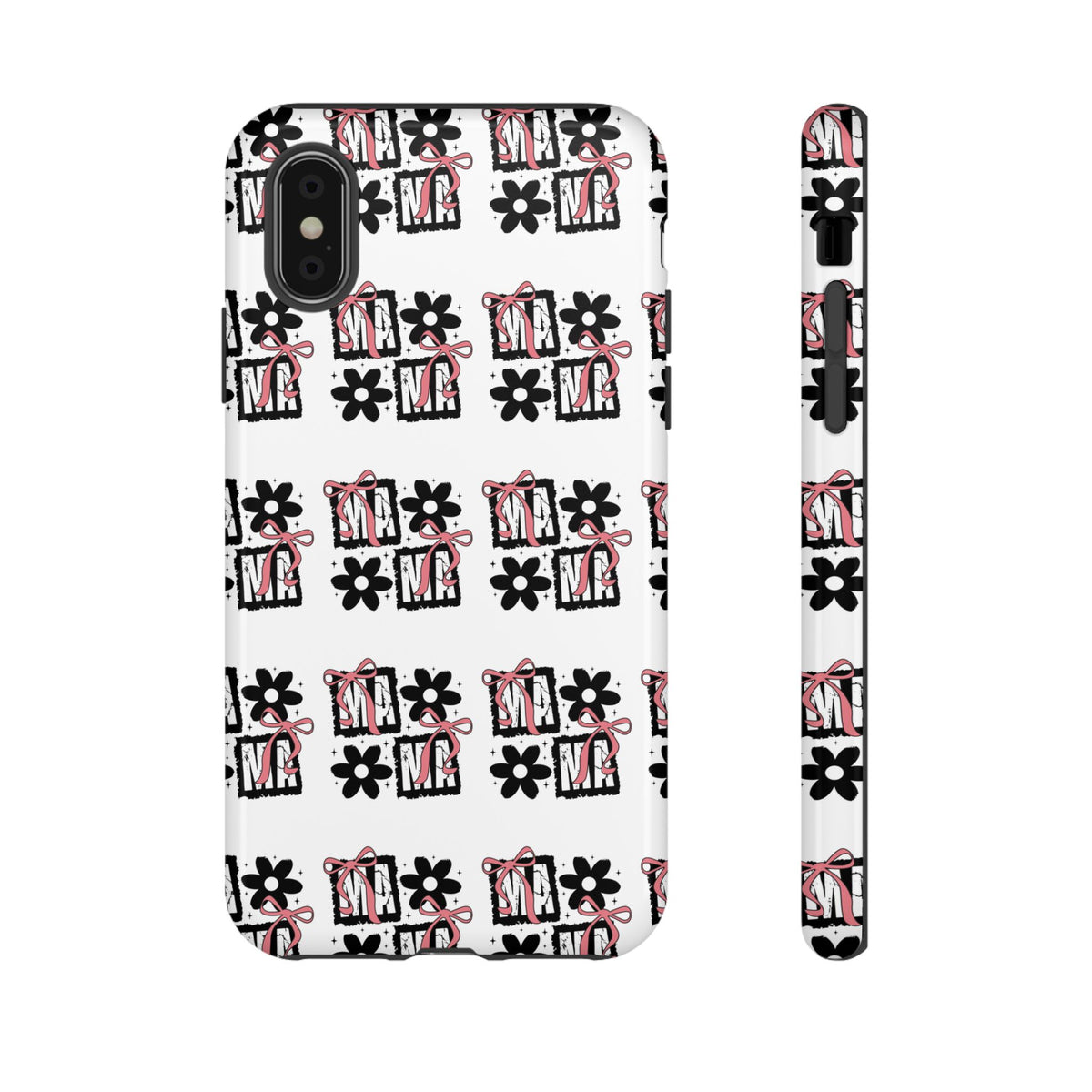 Patterned Tough Phone Case – Floral Gift Box Repeat Design