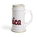 American Peace Sign Beer Stein Mug – Patriotic 4th of July Beer Stein