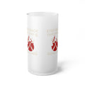 Frosted Beer Mug — "Step Back This Dad Is Grilling" BBQ Glass Stein