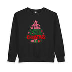 Toddler Sweatshirt — "Just a Girl Who Loves Christmas" Holiday Sweatshirt