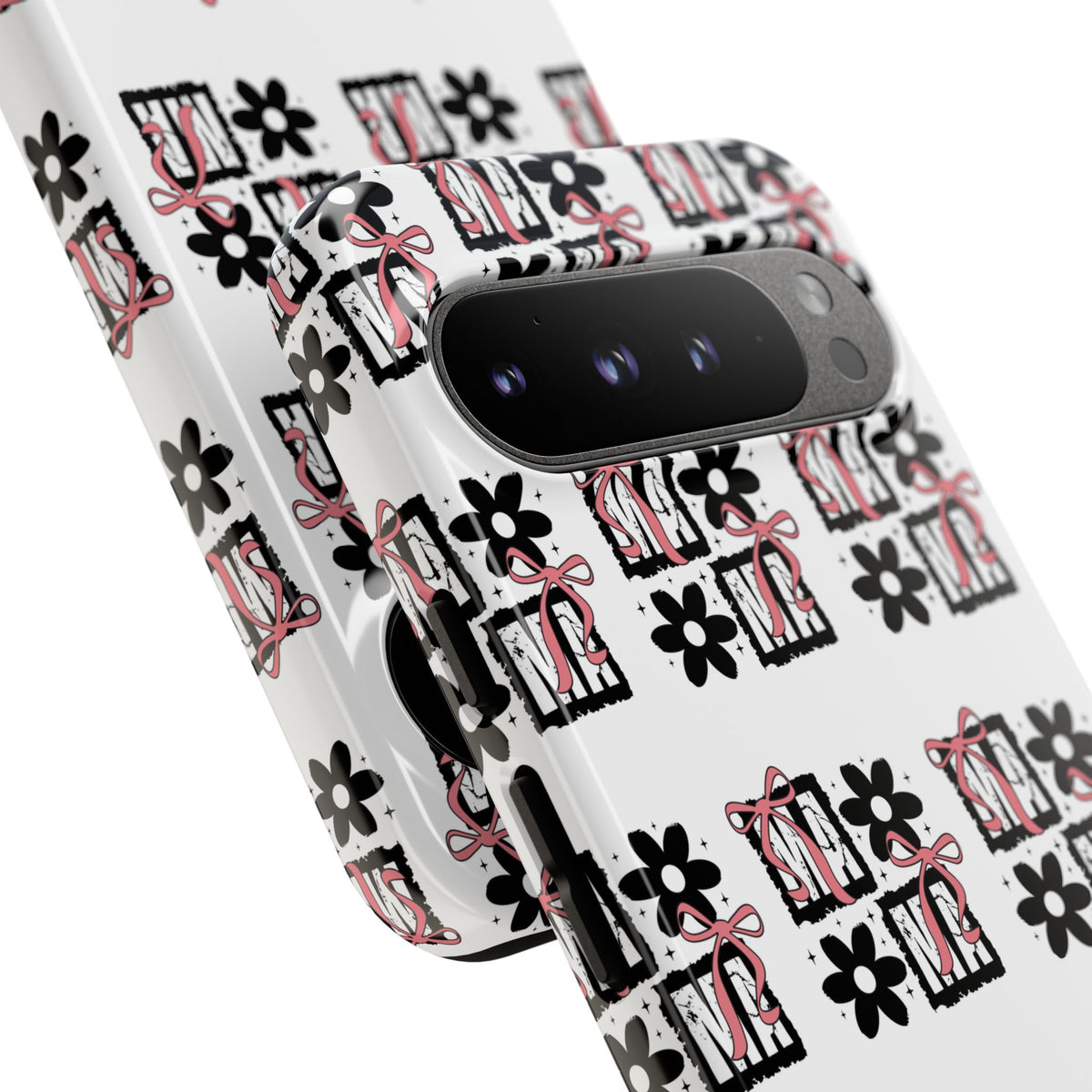 Patterned Tough Phone Case – Floral Gift Box Repeat Design