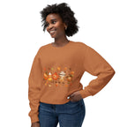 Autumn Friends Crewneck Sweatshirt — Cute Pumpkin, Leaf & Latte Fall Design
