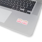 Coffee Before Talkie Kiss-Cut Sticker — Retro Pink Coffee Sticker Pack