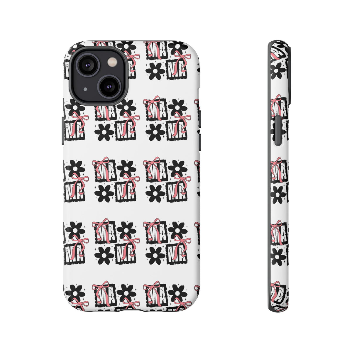Patterned Tough Phone Case – Floral Gift Box Repeat Design