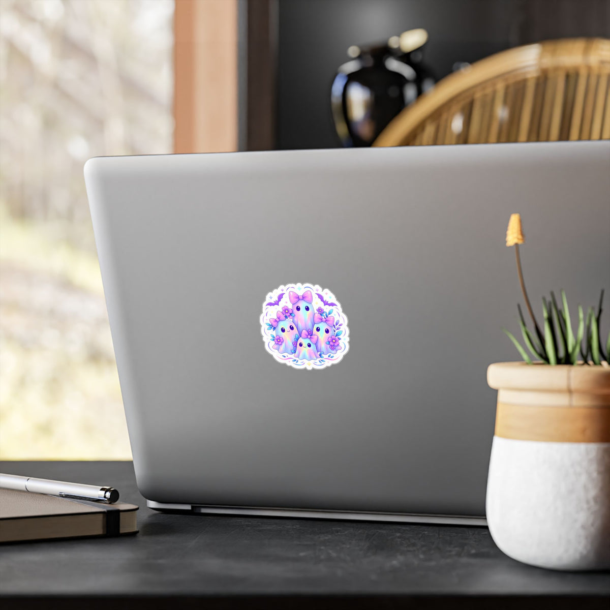 Cute Pastel Ghosts Kiss-Cut Vinyl Sticker