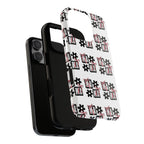 Patterned Tough Phone Case – Floral Gift Box Repeat Design