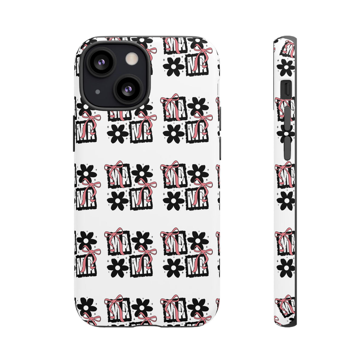 Patterned Tough Phone Case – Floral Gift Box Repeat Design