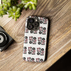 Patterned Tough Phone Case – Floral Gift Box Repeat Design