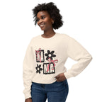 Mama Floral Crewneck Sweatshirt — Pink Bow & Flower Mom Design