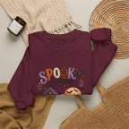Spooky Season Crewneck Sweatshirt — Ghosts & Pumpkins Halloween Pullover