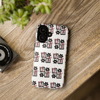 Patterned Tough Phone Case – Floral Gift Box Repeat Design