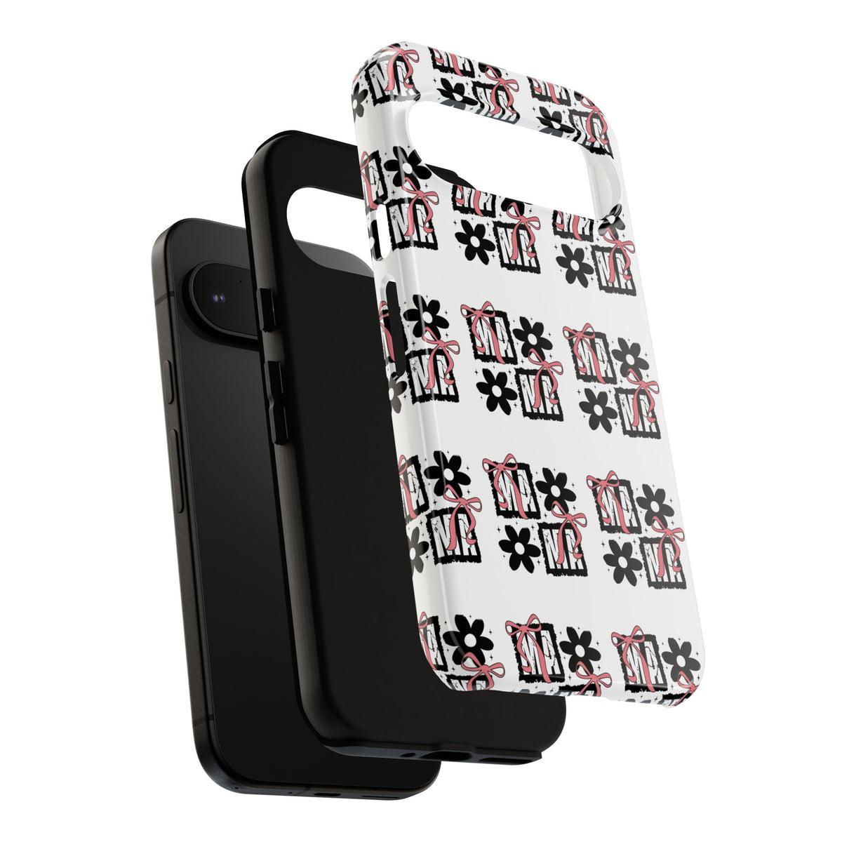 Patterned Tough Phone Case – Floral Gift Box Repeat Design