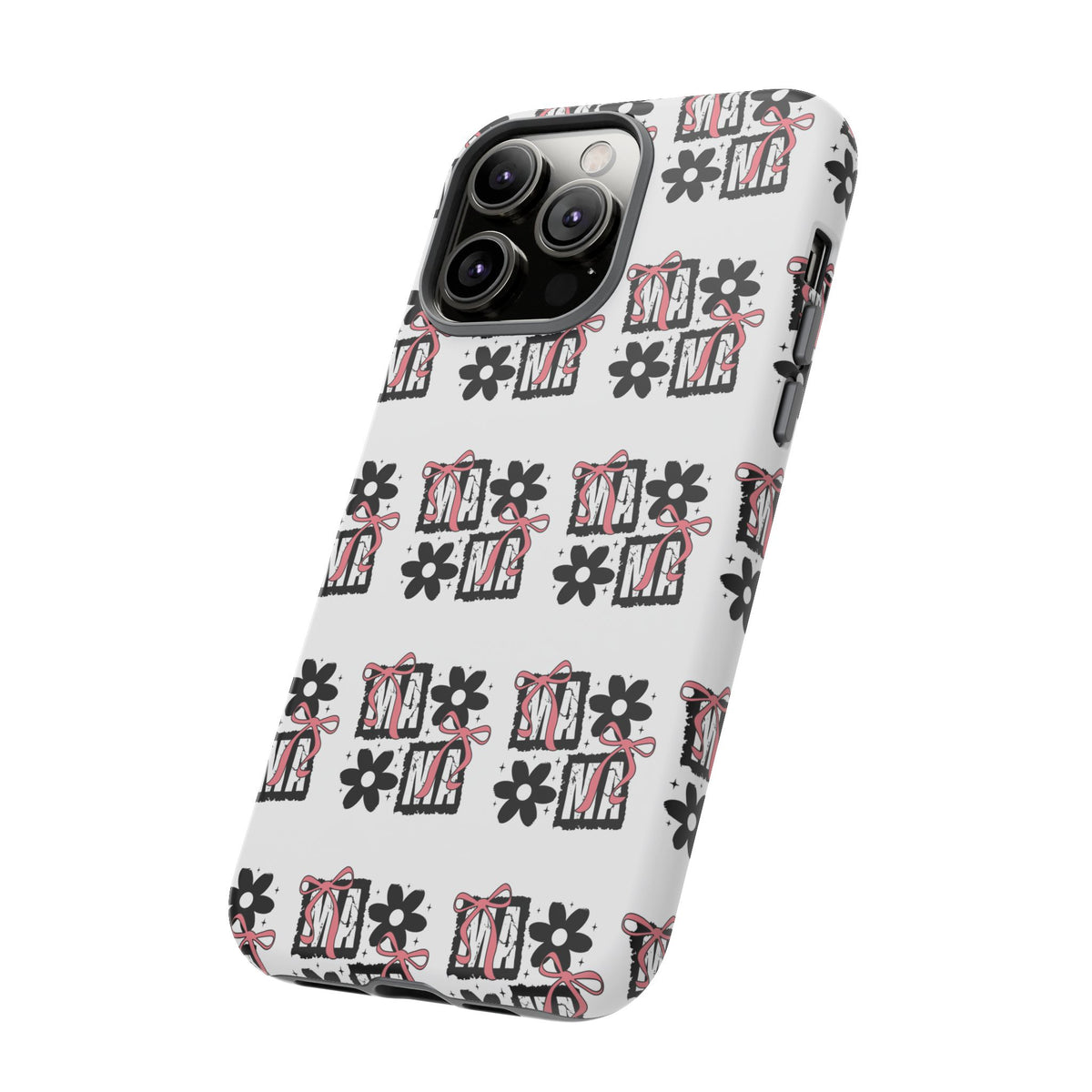 Patterned Tough Phone Case – Floral Gift Box Repeat Design