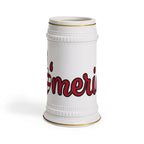 American Peace Sign Beer Stein Mug – Patriotic 4th of July Beer Stein
