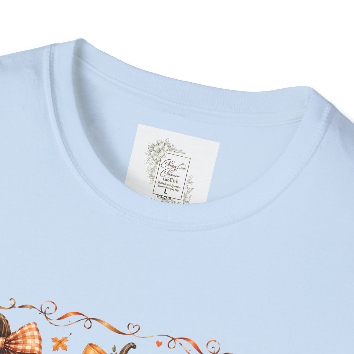 Fall Plaid Pumpkins T-Shirt — Autumn Harvest Graphic Tee