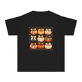 Youth Tee — Vintage Patchwork Pumpkins Fall Graphic
