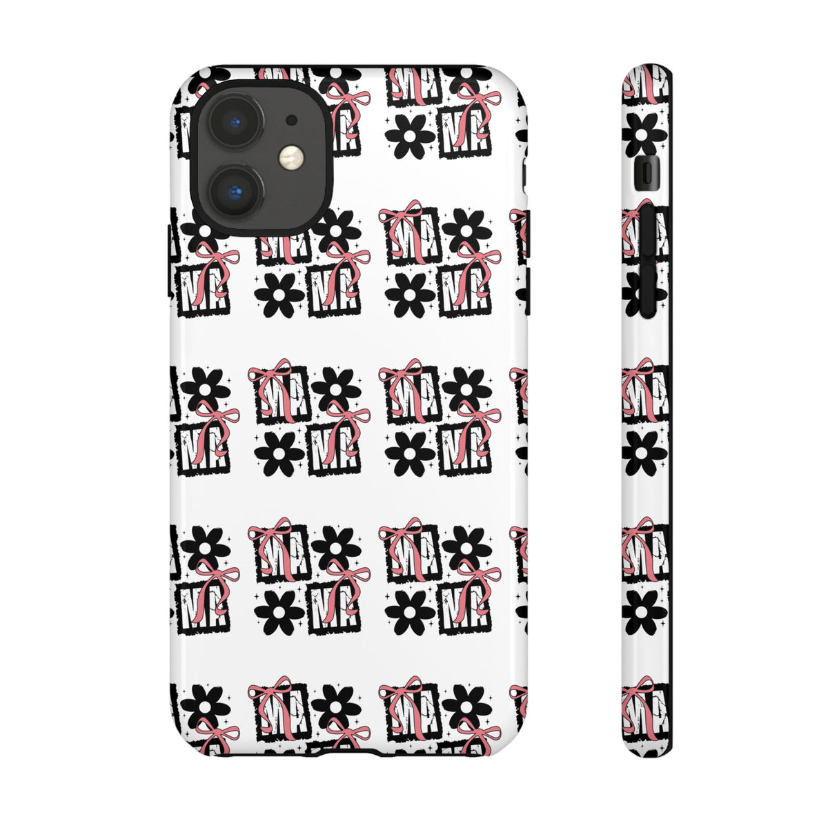 Patterned Tough Phone Case – Floral Gift Box Repeat Design