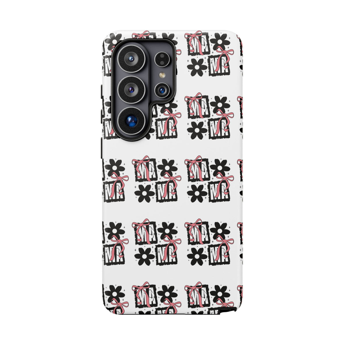 Patterned Tough Phone Case – Floral Gift Box Repeat Design