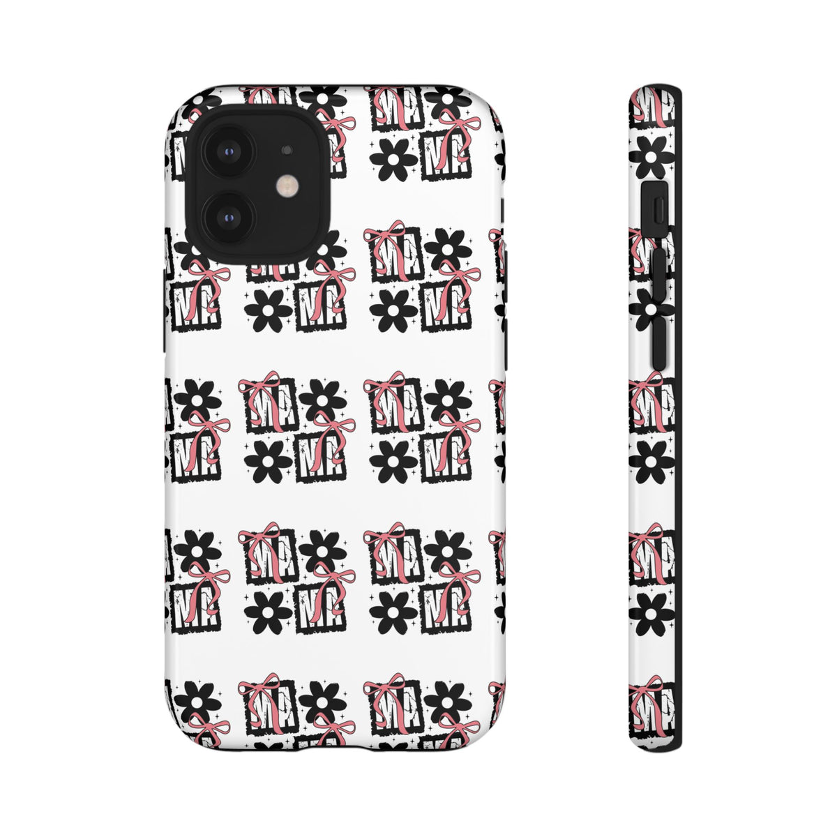 Patterned Tough Phone Case – Floral Gift Box Repeat Design