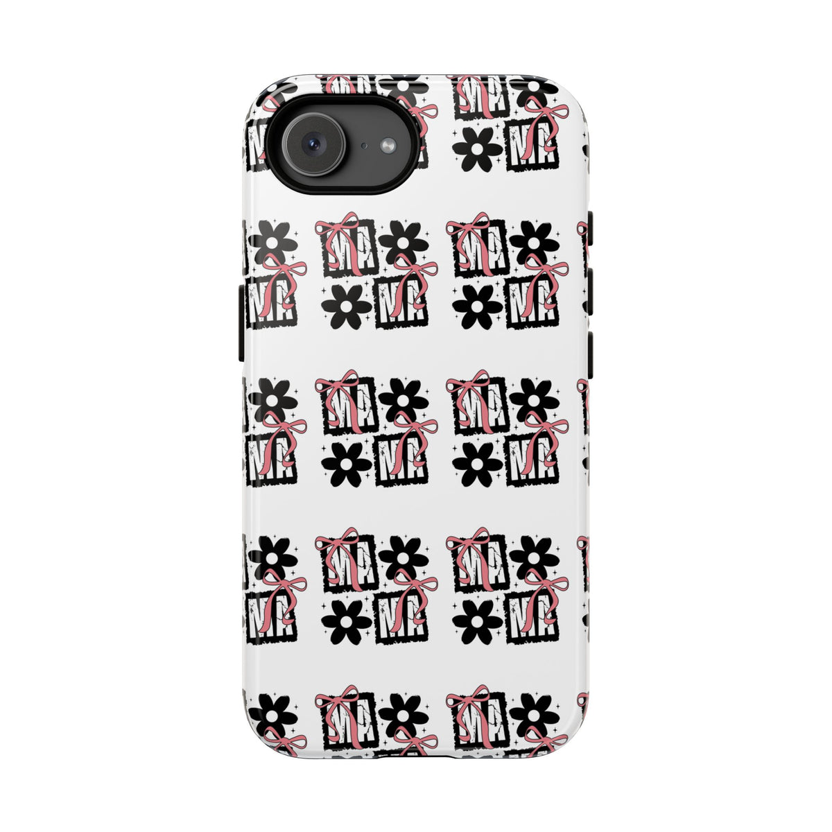 Patterned Tough Phone Case – Floral Gift Box Repeat Design
