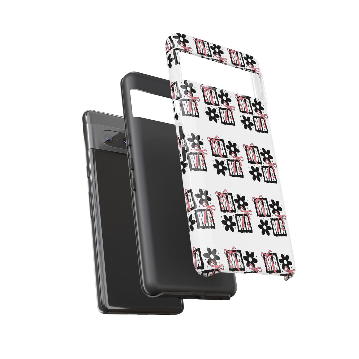 Patterned Tough Phone Case – Floral Gift Box Repeat Design