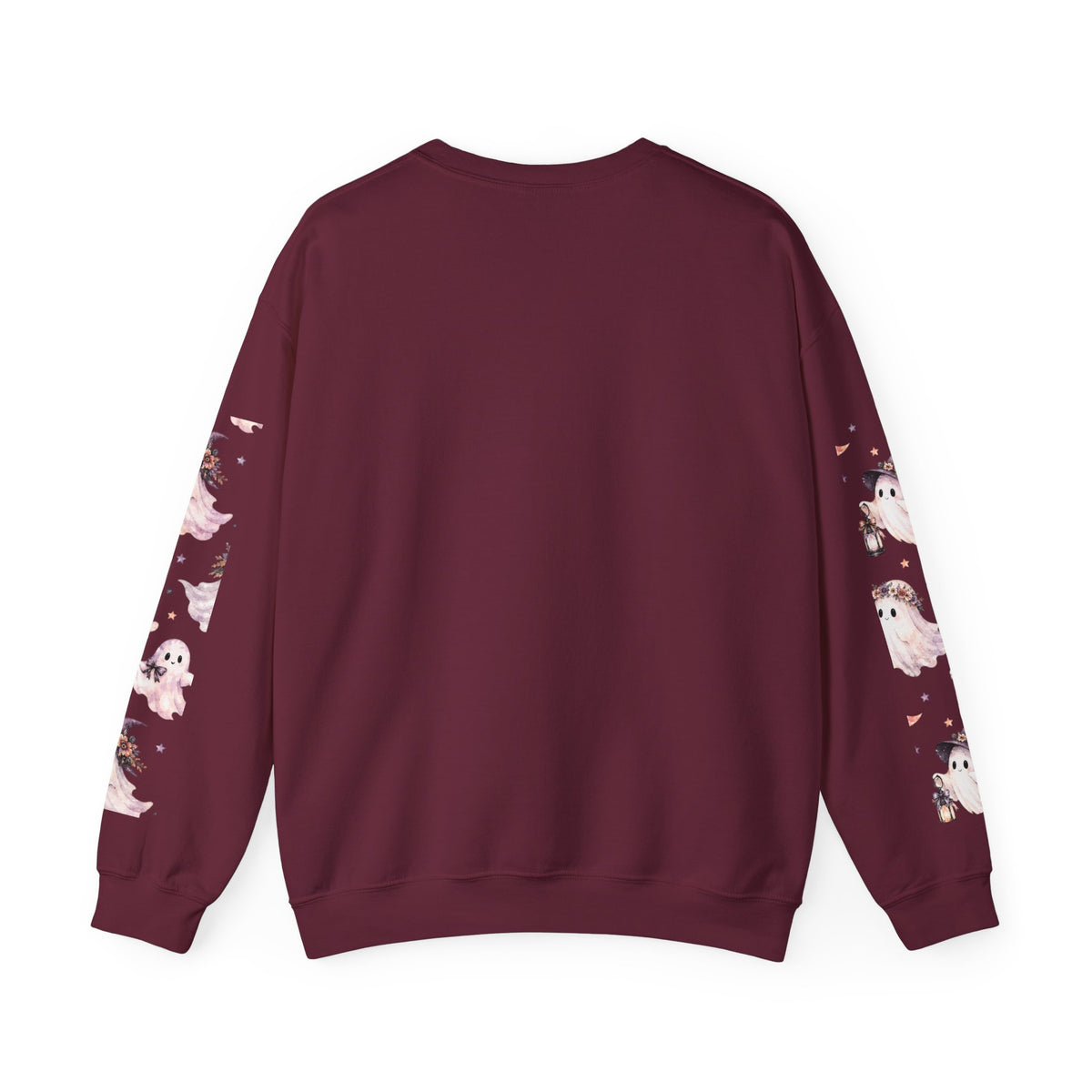 Spooky Season Crewneck Sweatshirt — Ghosts & Pumpkins Halloween Pullover