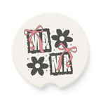 Soapstone Car Coaster — Retro Floral Gift Boxes Design