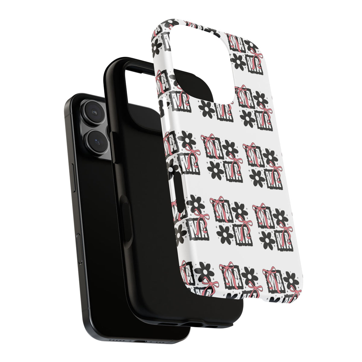 Patterned Tough Phone Case – Floral Gift Box Repeat Design