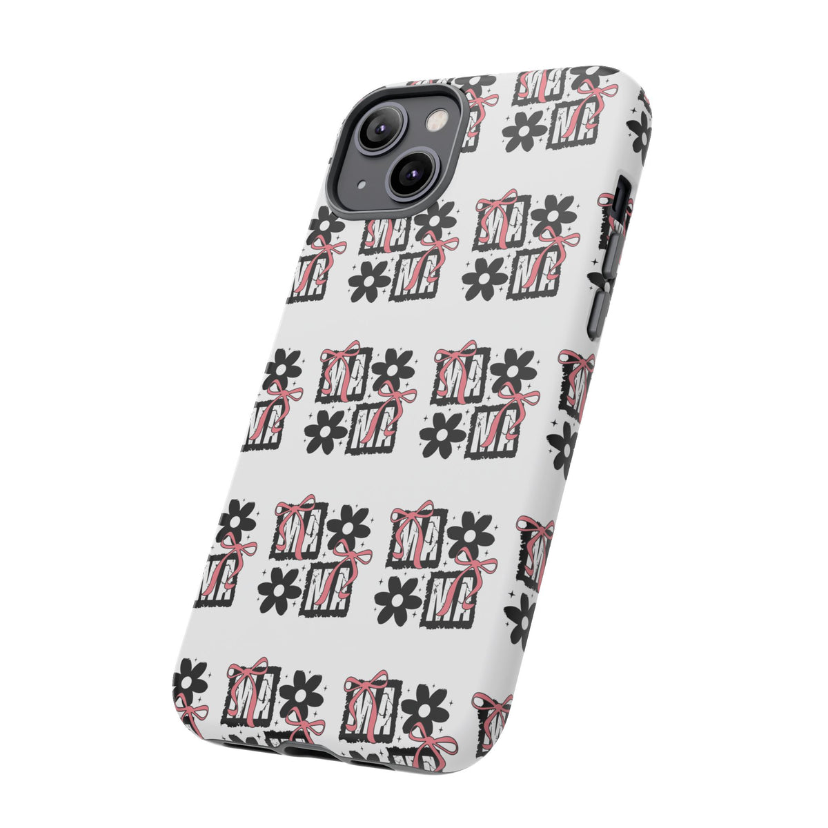 Patterned Tough Phone Case – Floral Gift Box Repeat Design